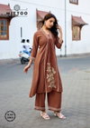 Ibadat By Mittoo Heavy Rayon Thread & Handwork Top With Bottom Wholesale Online